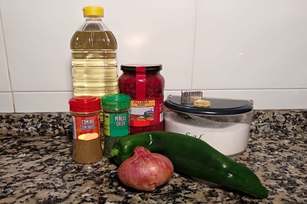 Alubias rojas fritas (frijoles refritos): receta fácil