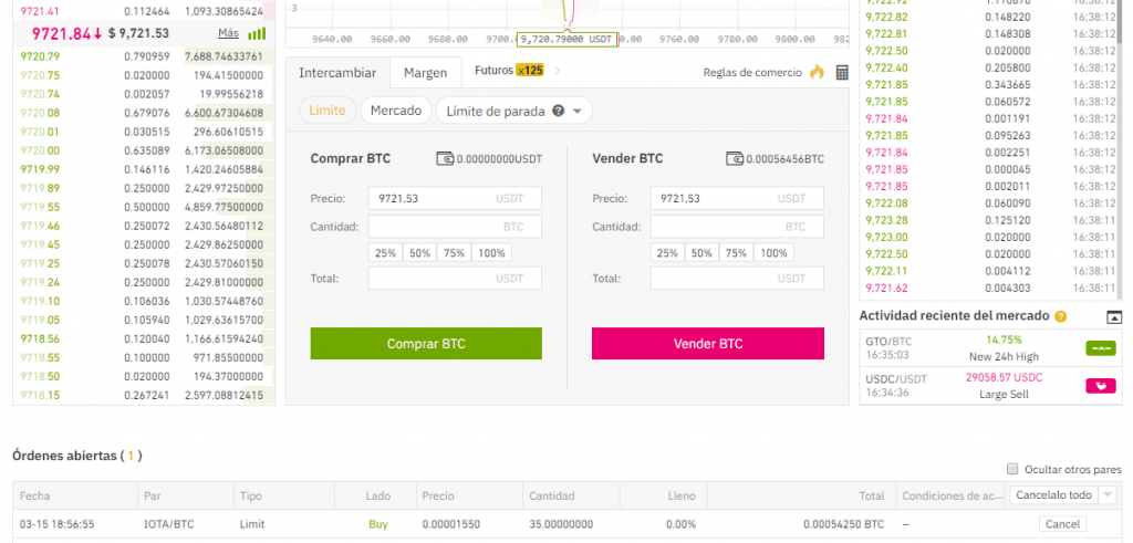 Compra vender criptomonedas en los exchanges.